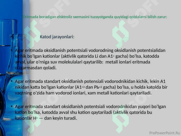 ELEKTROLIZ QONUNLARI. 6