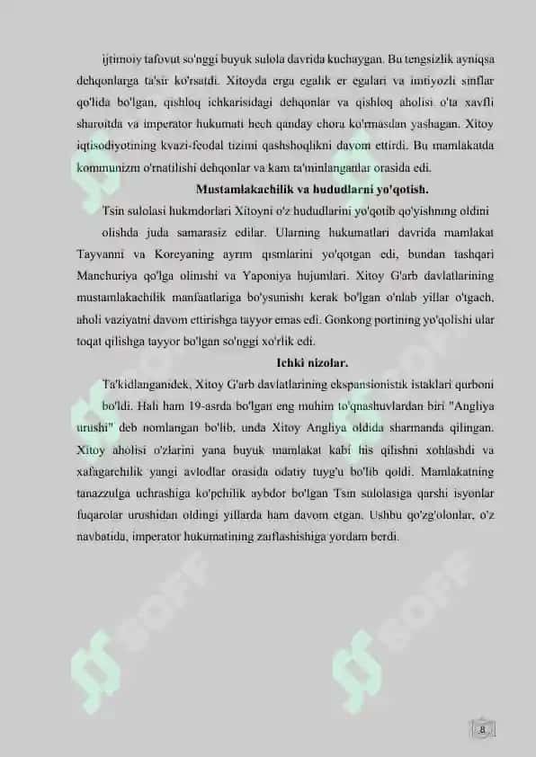 Xitoyda fuqarolar urushi va uning oqibatlari 8