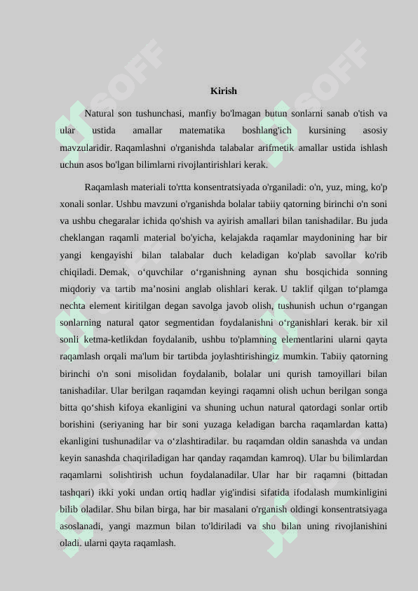 Son tushunchasini shakllantirish va boshlang’ich sinflarda ko’p xonali sonlarni tahlil qilish sxemasi 2