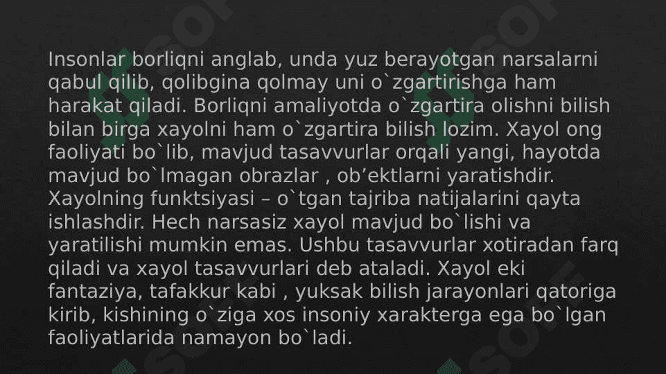 Xayol jarayonlari va xayol turlari 4