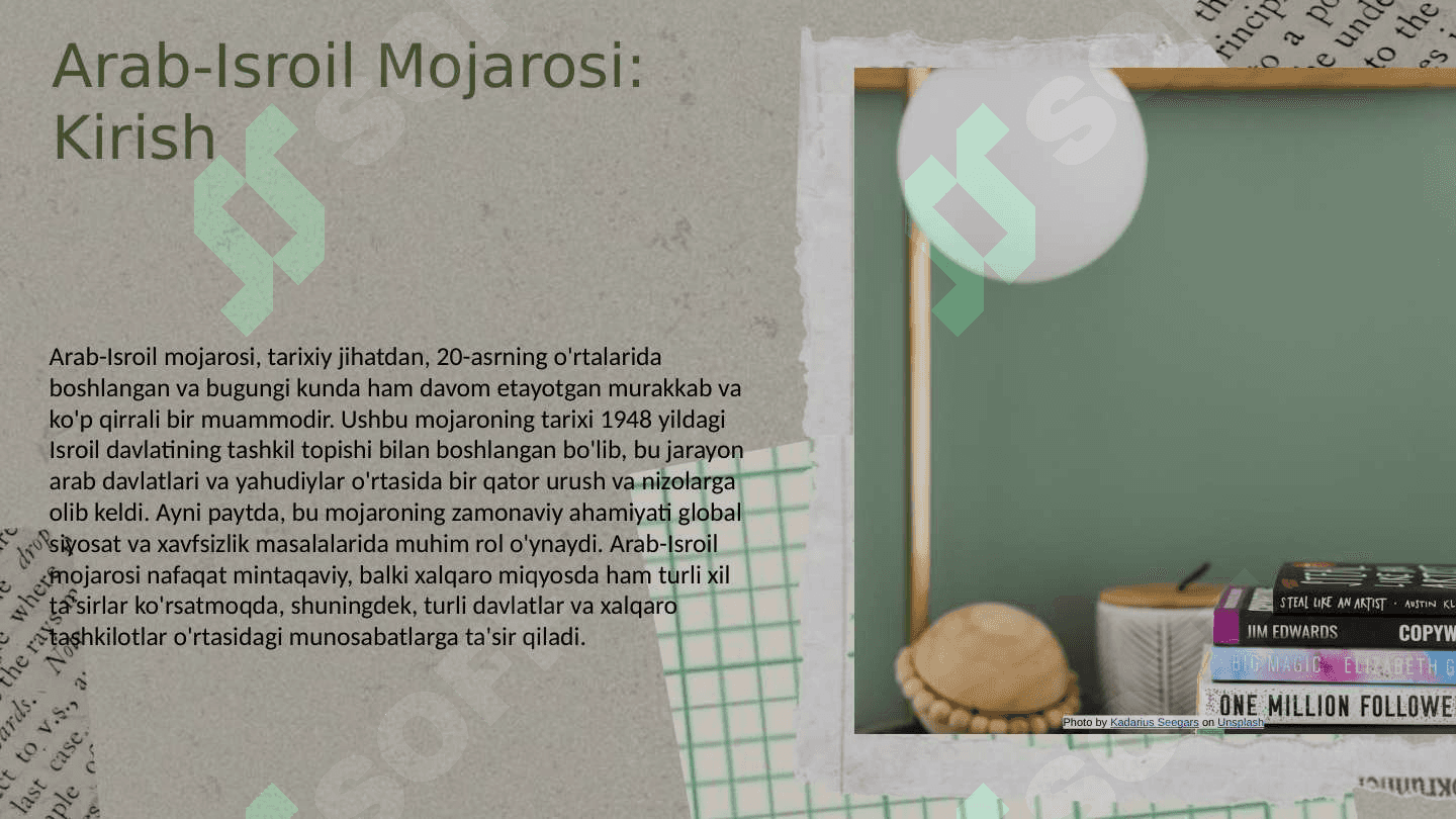Arab Isroil majarosi va tarixi 8