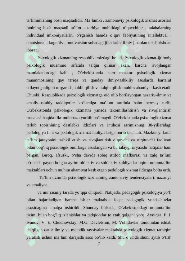 Amaliyotchi psixologning etikaviy tamoyillari, qamrab olgan norma va qoidalari 7