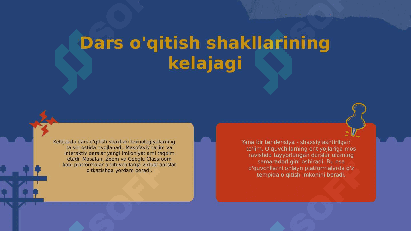 Dars o'qitishning asosiy shakli sifatida ishlatilishi 8