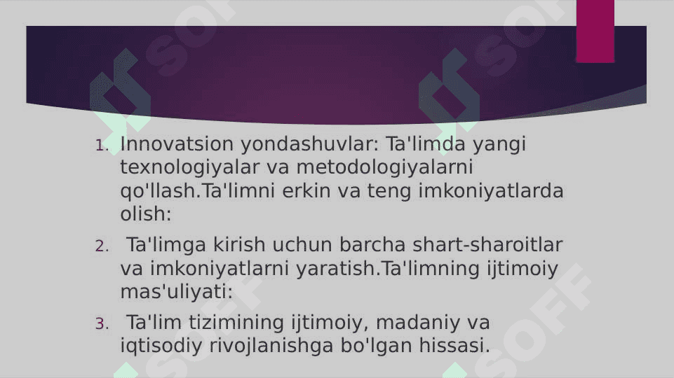 O’ZBEKITON RESPUBLIKASI TA’LIM TO’G’RISIDAGI QONUNi 8