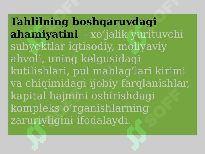 Iqtisodiy tahlilning predmeti, asosiy vazifalari va tamoyillari 5