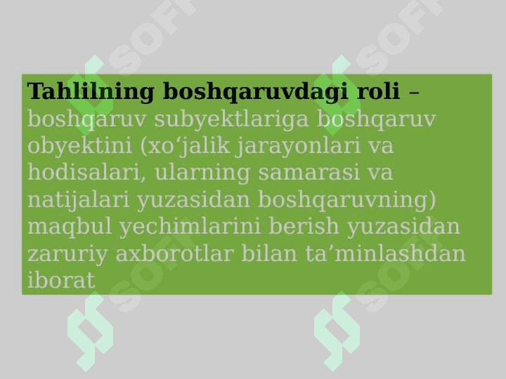 Iqtisodiy tahlilning predmeti, asosiy vazifalari va tamoyillari 6