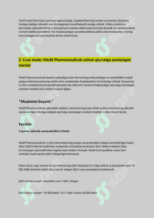 Marketing keys: Marketing tizimida narx siyosati 3