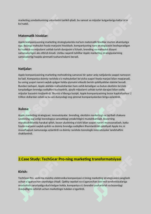 Marketing keys: Marketing strategiyasi #1 2