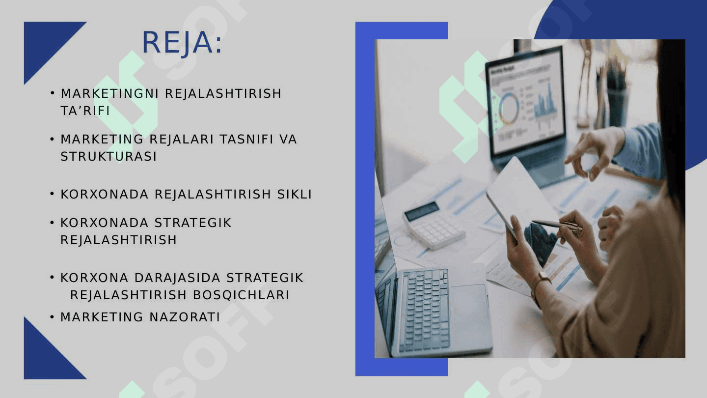 Marketingni rejalashtirish 2