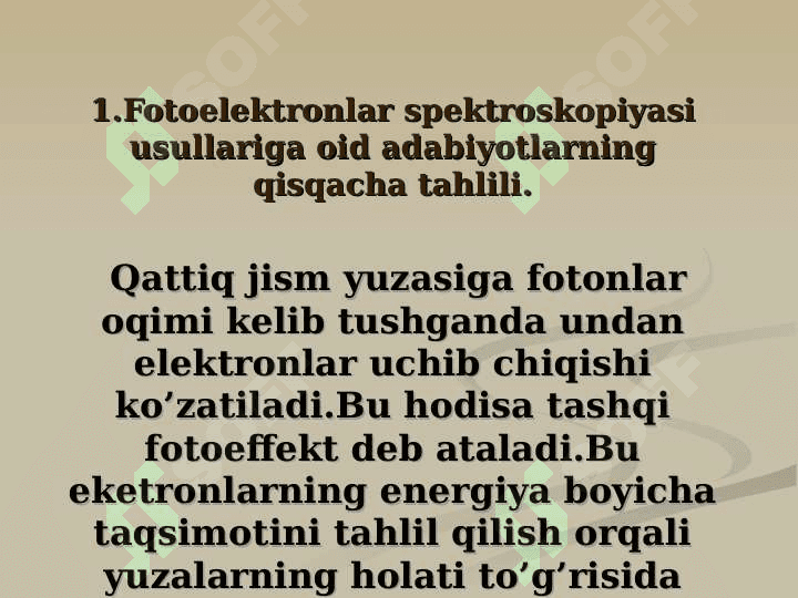 Fotoelektron qurilmalar va ularning turlari. Quyosh energiyasidan foydalanishda  fotoelementlarni o’rni. Quyosh energiyasidan foydalanishdagi asosiy muammolarREJA 3