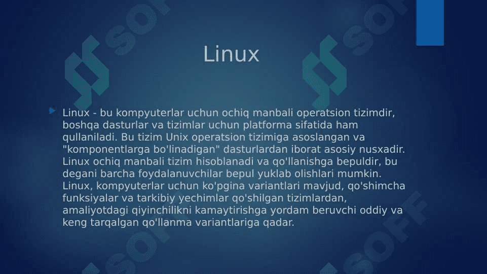 Operatsion tizim nima? 2