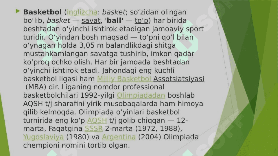 Basketbol haqida ma’lumotlar 3
