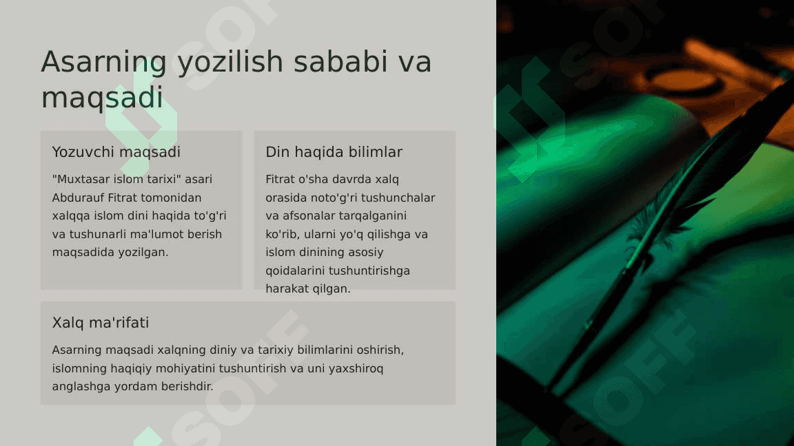 Abdurauf Fitratning "Muhtasar islomtarixi asari 3