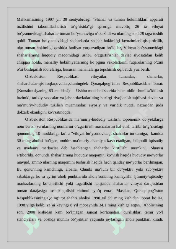 O’zbekistonning ma’muriy-hududiy tuzilishi 24 6
