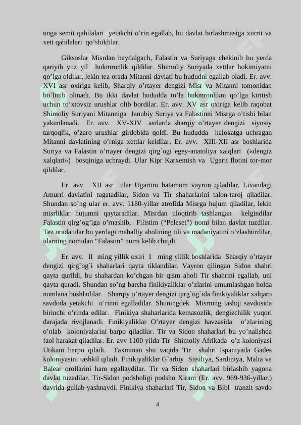 Qadimgi Sharqiy oʻrta yer dengizi davlatlari 4