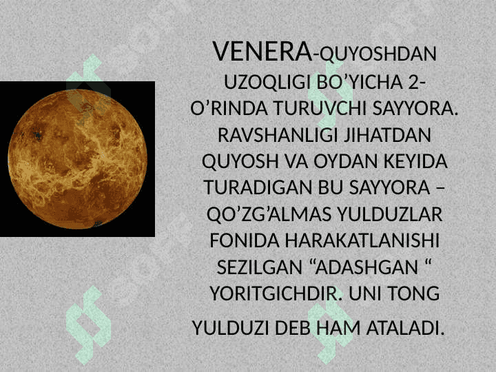 Quyosh sistemasidagi sayyoralar 7