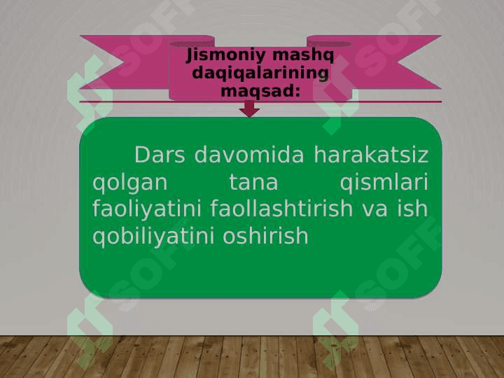 Sinfdan va maktabdan tashqari olib boriladigan jismoniy tarbiya tizimi 8