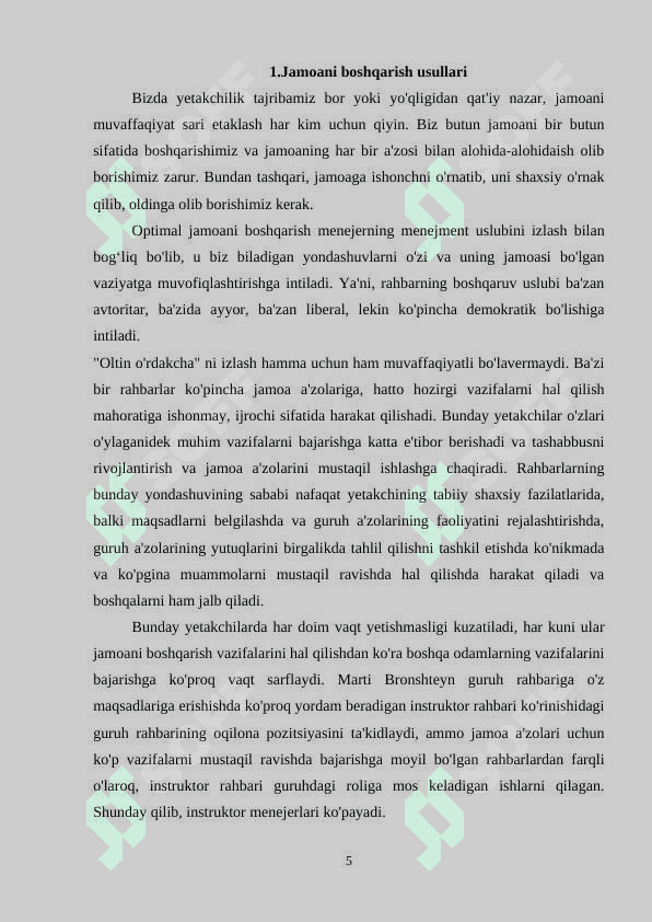 JAMOANI BOSHQARISHDAGI USULLAR 5