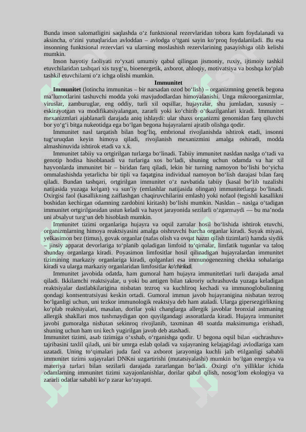 Salomatlikning umumiy muammolar 2