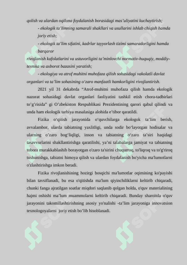 EKOLOGIK TARBIYA, TA'LIM VA MADANIYAT 3