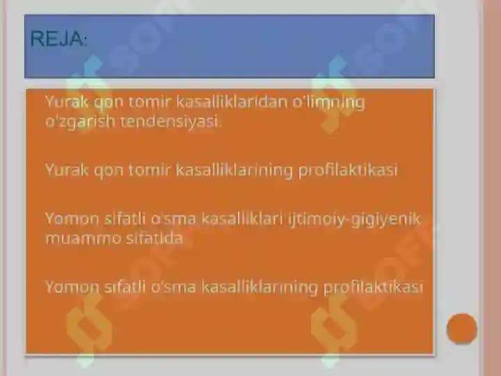 YURAK QON TOMIR KASALLIKLAR PROFILAKTIKASI 3