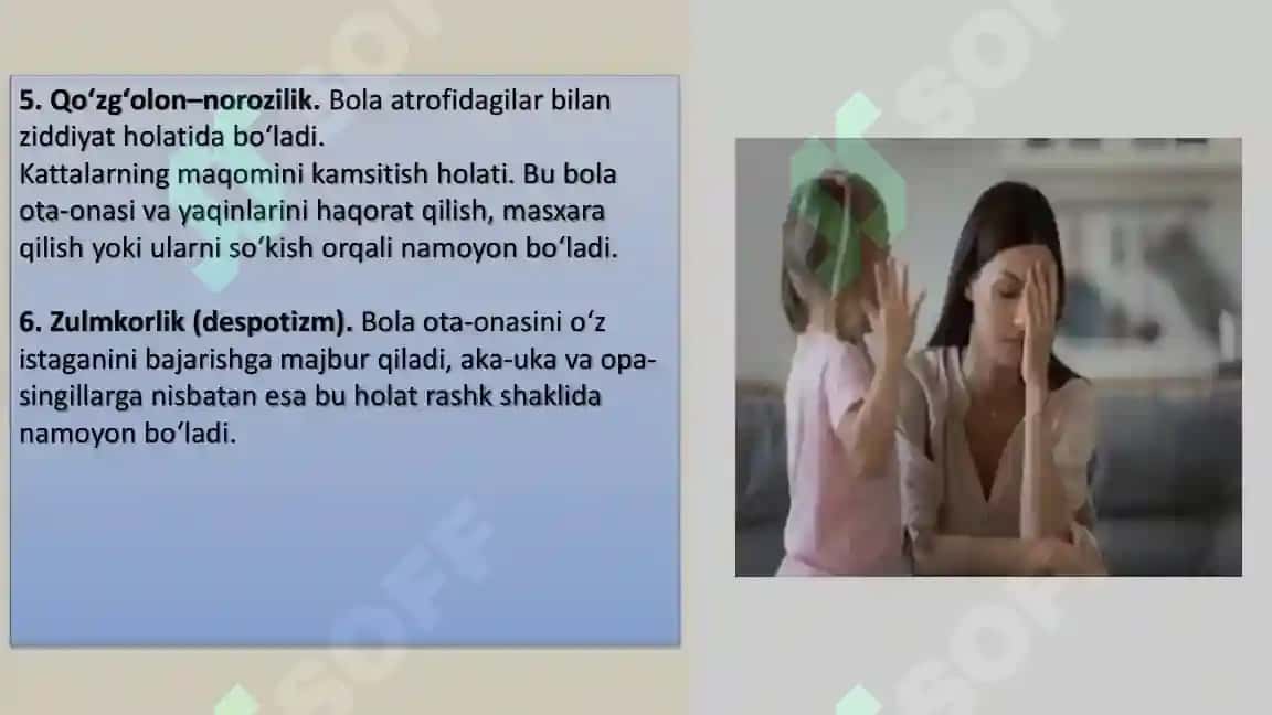 Yosh davrlari inqirozlari 8
