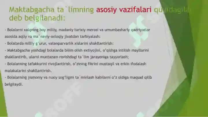 Bolalarni maktab ta’limiga tayyorlash shakllari va metodlari 6