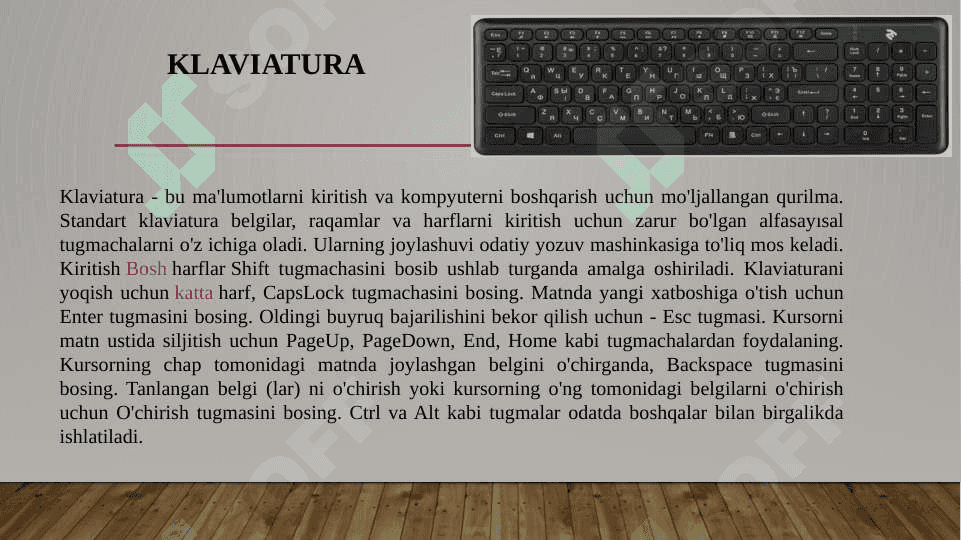 KOMPYUTERNING ASOSIY QURILMALARI 7