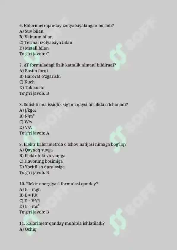 Suyuqliklarning solishtirma issiqlik sigʼimini elektr kalorimetri yordamida aniqlash 2