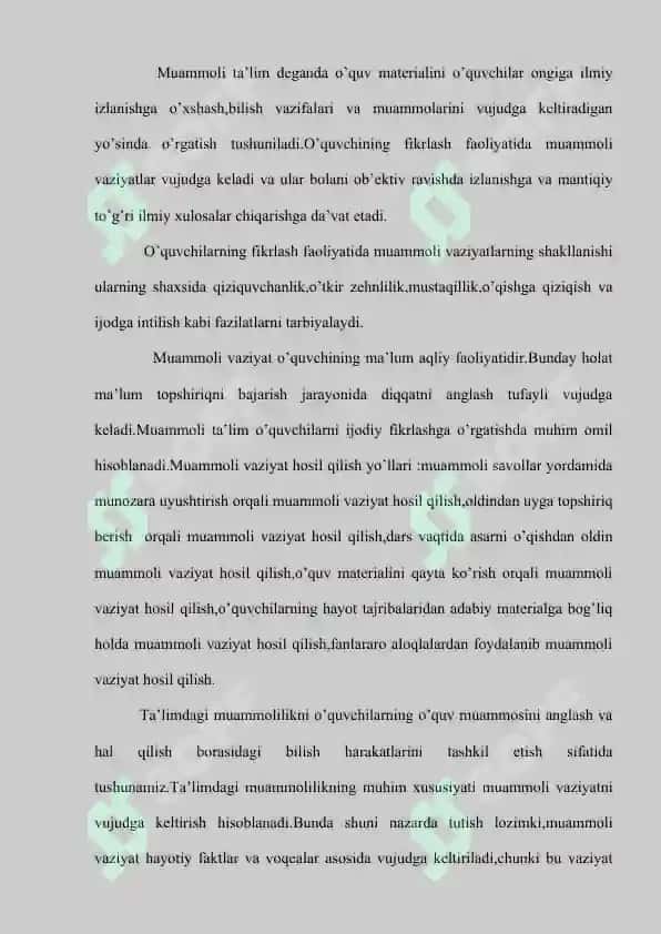 Adabiyotni o'qitishning zamonaviy muommolari yuzasidan kichik ilmiy tatqiqot 3