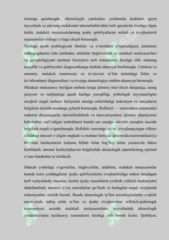 AKMEOLOGIK QOBILIYAT 4