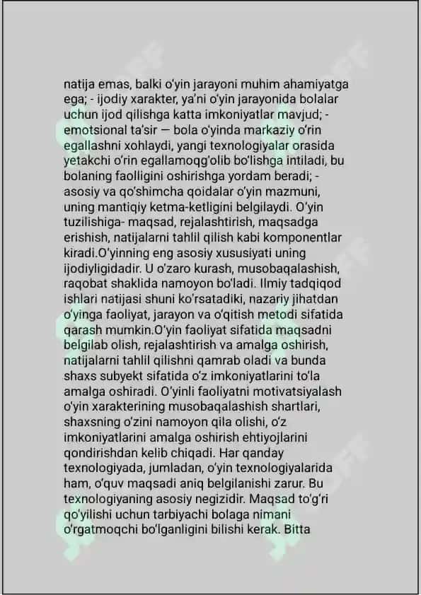 O’yinning Yoshga Xos Xususiyatlari 5
