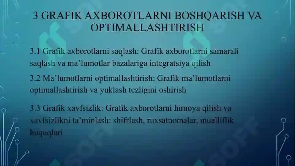 GRAFIK AXBOROTLAR BILAN ISHLASH TEXNALOGIYASI 4
