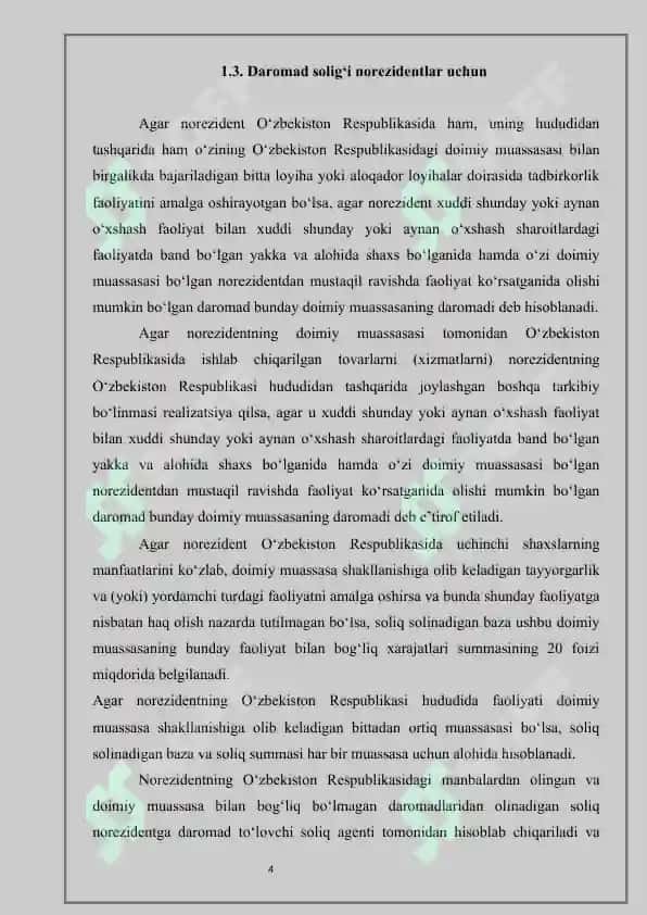 Xorijiy fuqarolar va chet el korxonalarini soliqqa tortish tartibi 4