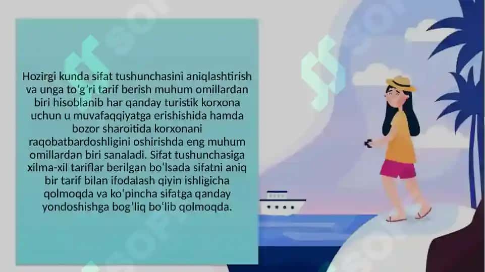 Turizmda sifat tushunchasi 2