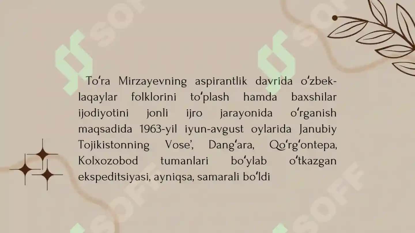 To'ra Mirzayev - folklorshunos olim 8