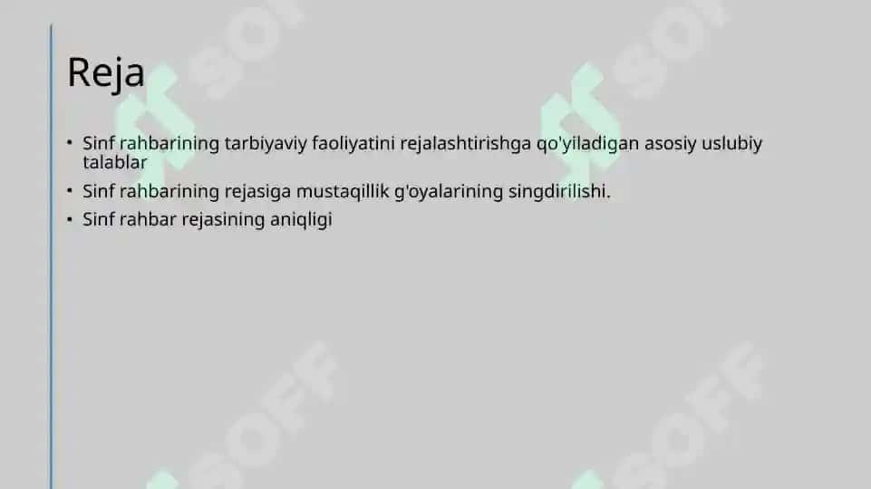 Sinf rahbarining ishi 2
