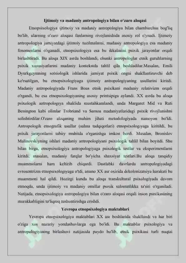 Jahon etnopsixologiya maktablari 6