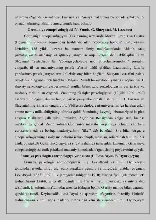 Jahon etnopsixologiya maktablari 7