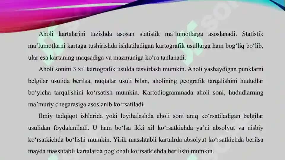 Aholiga xizmat ko'rsatish xaritalari 4