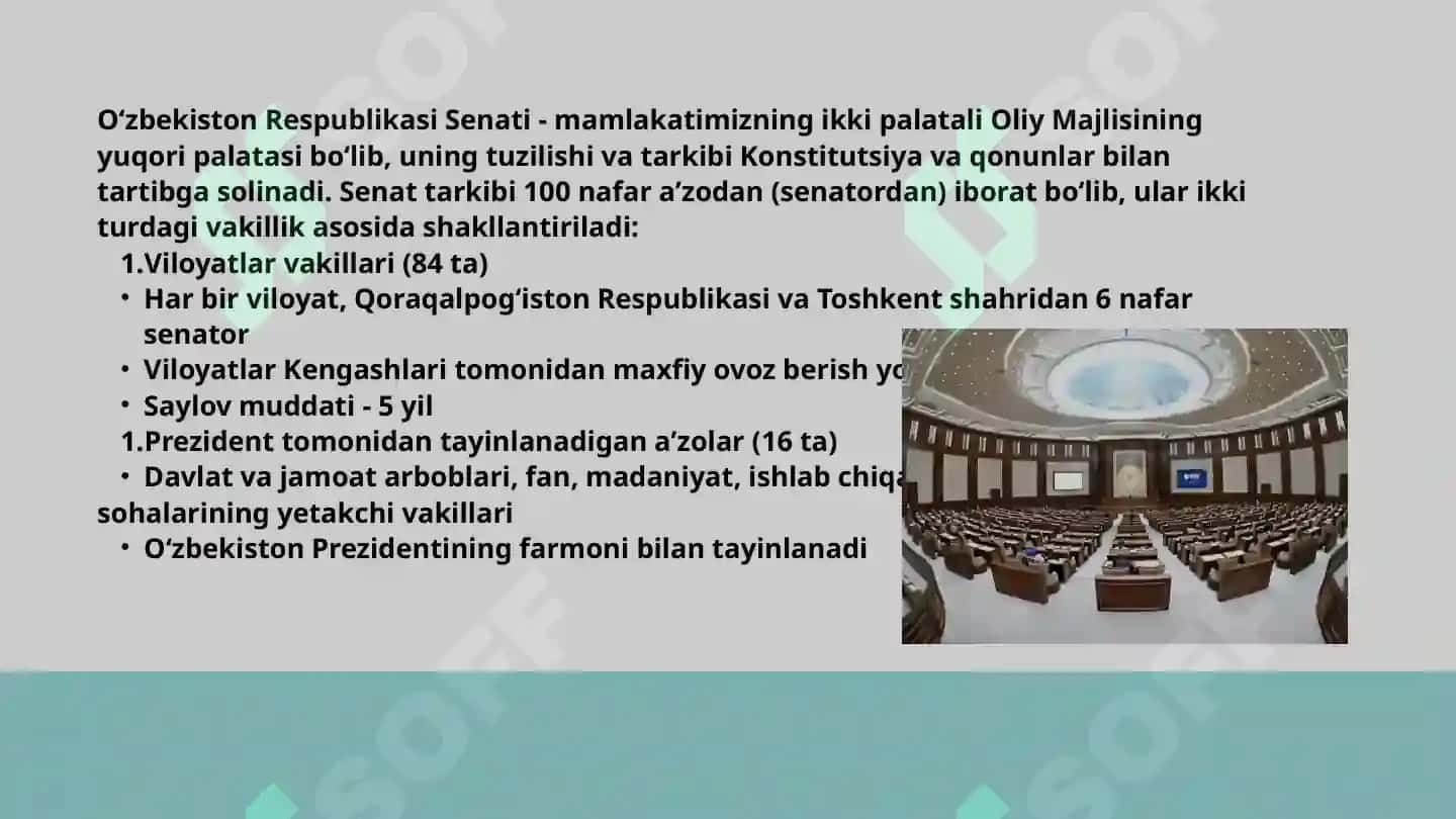 O'zbekiston Respublikasi senati 8