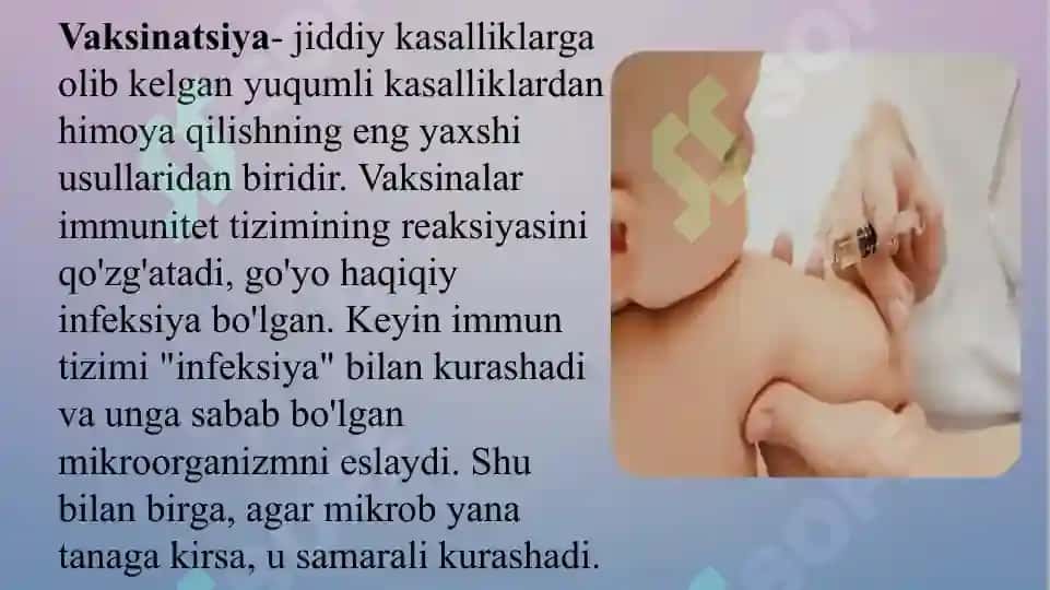 Emlash. Emlashni rejalashtirish, tavsiya va qarshi ko’rsatmalar. Emlashdan keyingi reaksiyalar  va asoratlar. Xavfsiz emlash. 3