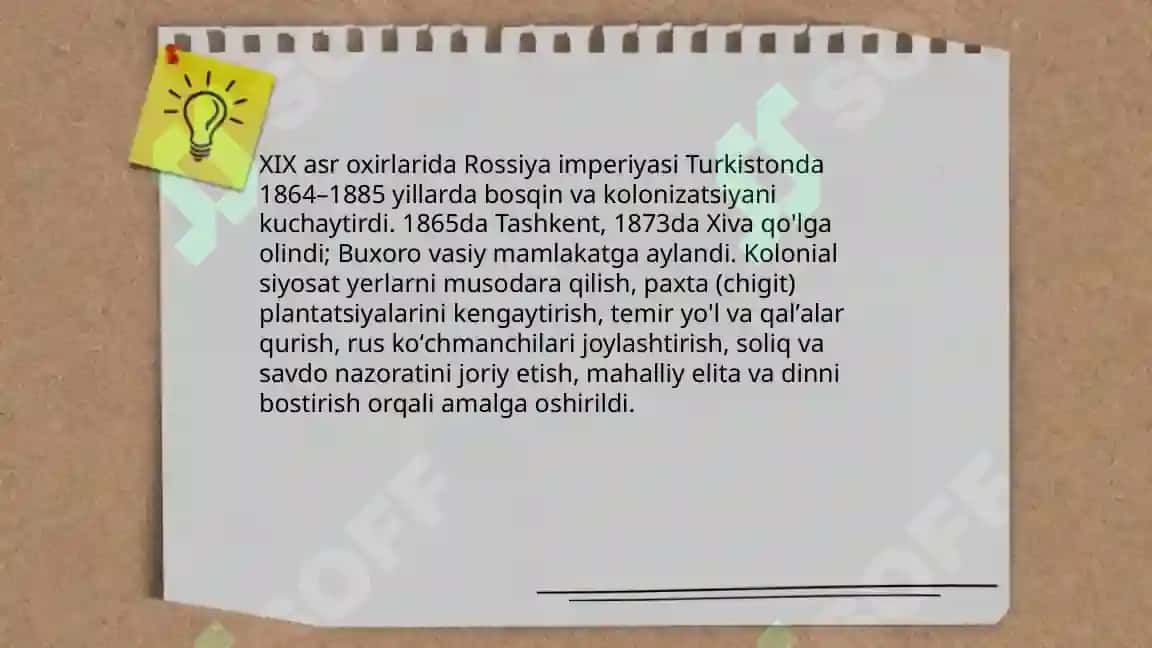 Turkiston XIX asr oxirlarida milliy uyg’onish jarayonlari 4