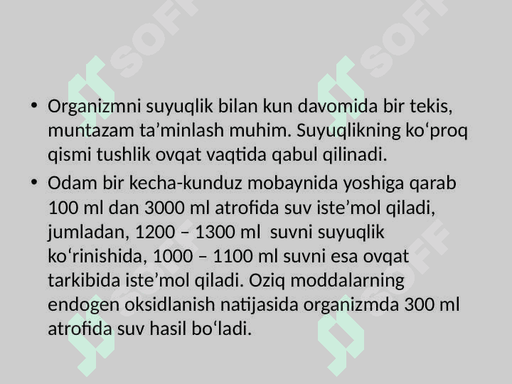 ICHIMLIK SUVIGA QO’YILGAN GIGIYENIK TALABLAR SUVNI SIFATINI TOZALASH VA ZARARSIZLANTIRISH USULLARI 6