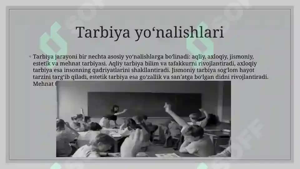 pedagogika shaxs tarbiyasi va rivojlanishi to'g'risidagu fan. Ilmiy pedagogik tadqiqotlar metodologiyasi va metodlari. 8