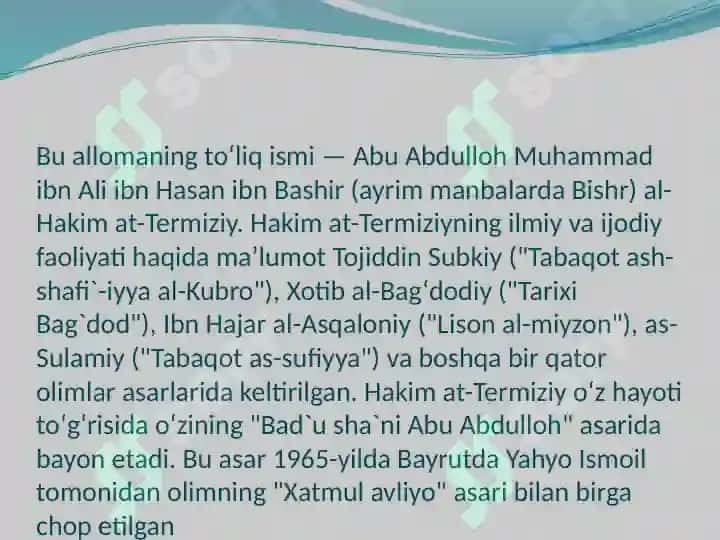 Al-Hakim AT-TERMIZIY 4