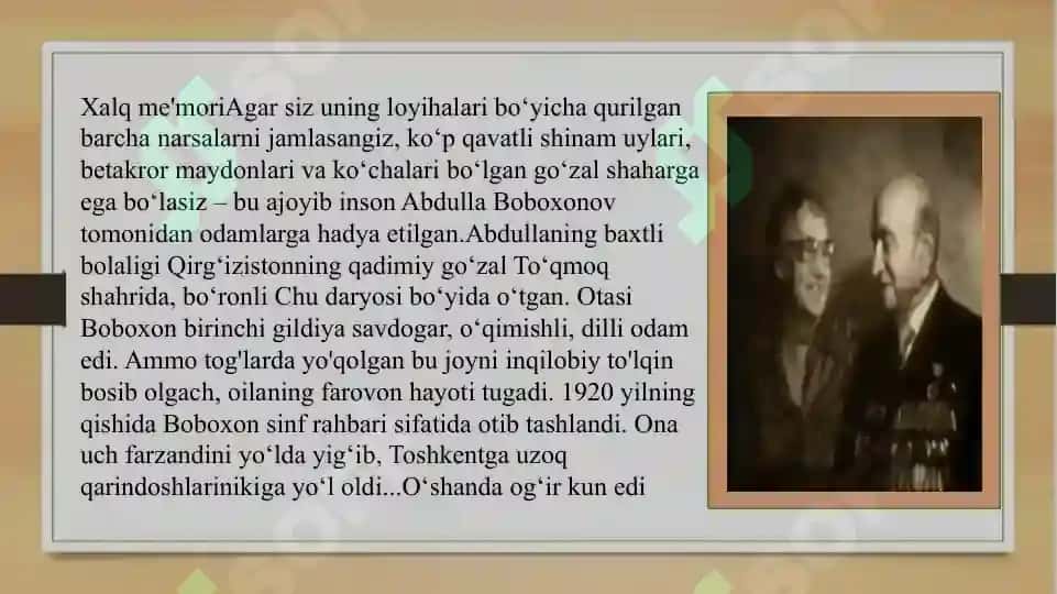 O’zbSSRda xizmat ko’rsatgan arxitektor Ilya Aronovich Merport hayoti va ijodi. 3