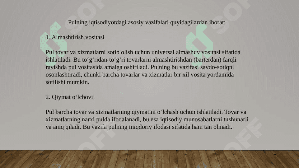 Pul bozorida muvozanat 4