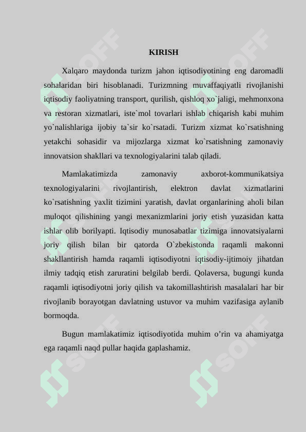 Rаqаmli nаqd pullаr vа ulаrning mаmlаkаtаmizdаgi iqtisоdiy o’rni vа аhаmiyati mustaqil ish 3