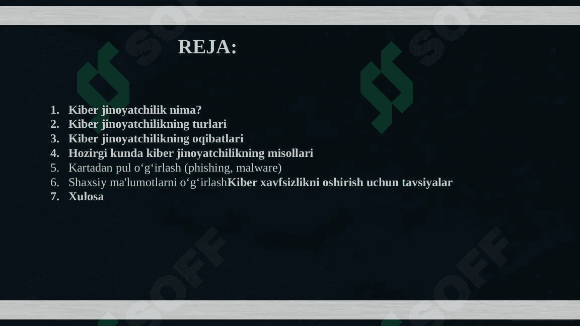 Kiber Jinoyatchilik 2
